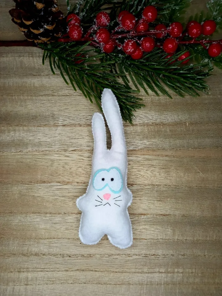 Christmas Bunny Bunny Wild Felt Bunny Easter Decoration Fancy Bunny Children's Christmas Gift Baby Soft Easter Bunny