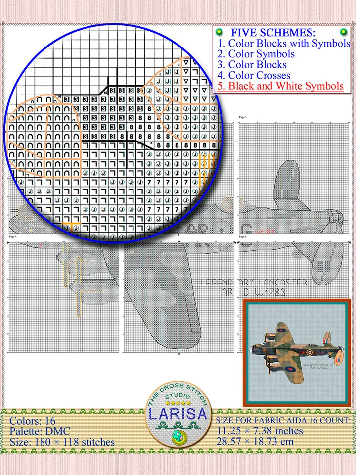 Warplane Avro Lancaster Pattern | Australian Air Force Aircraft Chart