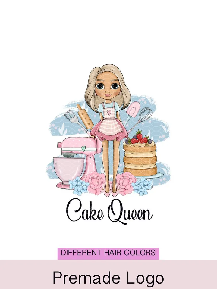 Amazing Baker Premade Logo, Sweets Logo, Cake Designer Logo, Pastry Logo, Sugar Cake Logo, Baker Logo, Cupcake Logo, Home Bakery Logo