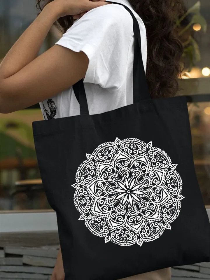 Floral mandala cross stitch pattern download PDF Monochrome cross stitch chart, Simple mandala pattern digital PDF, Mandala ornament #M265