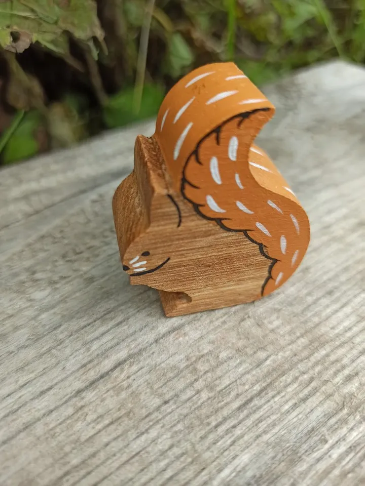 Wooden toy hedgehog,wood squirrel forest animals,Montessori baby toys, first toy