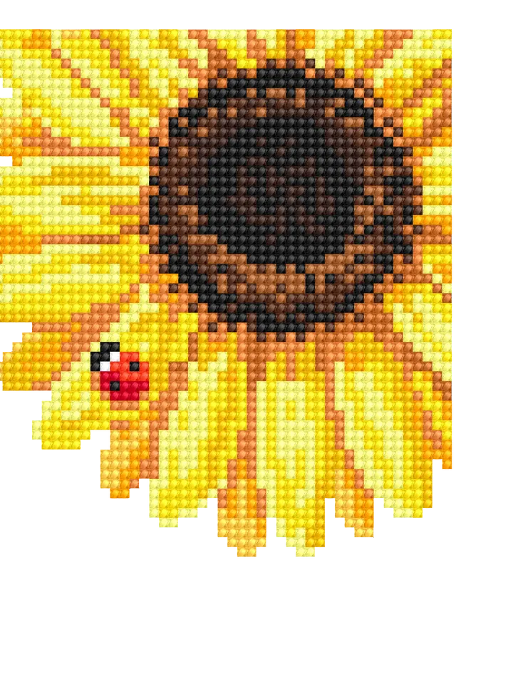 Corner bookmark Sunflower cross stitch pattern PDF download cross stitch chart, Floral bookmark pattern digital PDF Bookmark for women #B252