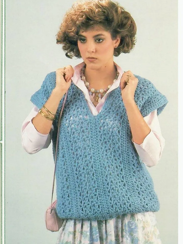 Vest crochet pattern , set vest crochet, lace vest crochet, summer vest crochet, chunky vest, waistcoat pdf