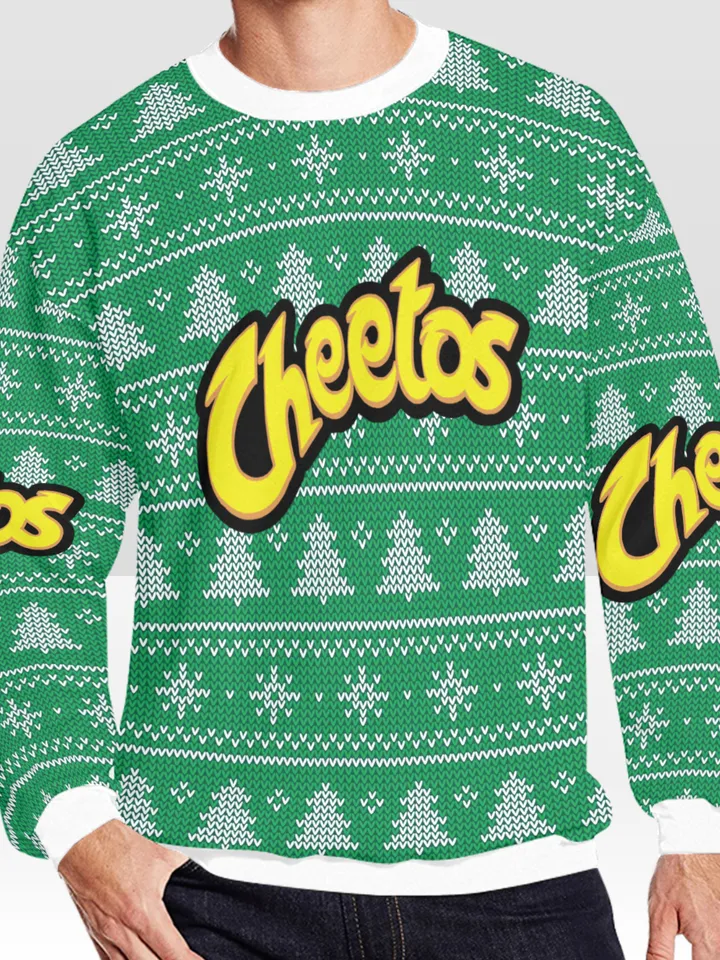 Cheetos Ugly Christmas Sweater, Christmas Sweatshirt
