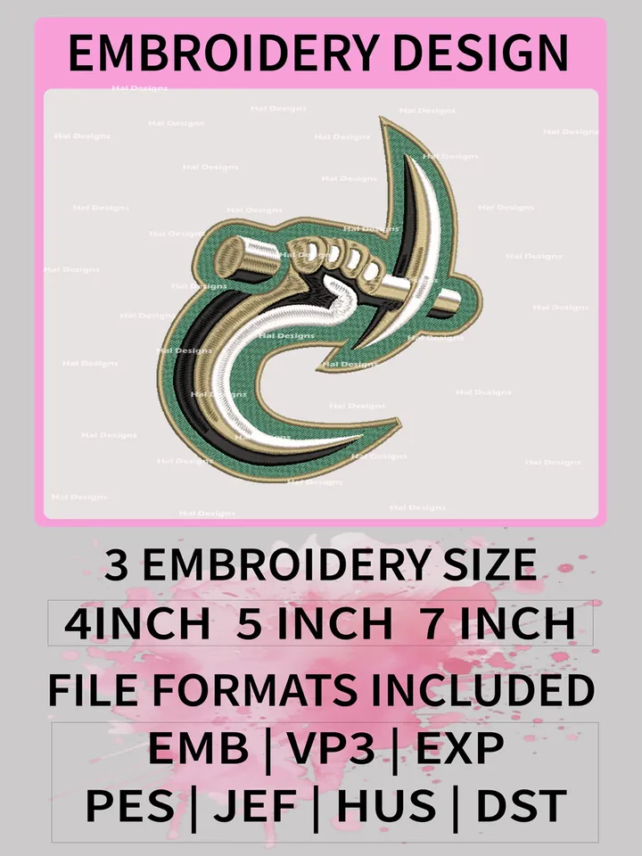 NCAA Charlotte 49ers Embroidery File, 3 Sizes, 6 Formats, NCAA Machine Embroidery Design, NCAA Logo, NCAA Teams