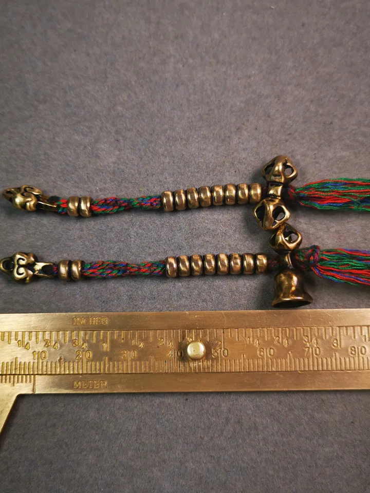 Gandhanra Handmade Tibetan Buddhist Mala Counters,Prayer Bead Counters,with Dorje and Vajra Pendant,Made of Brass