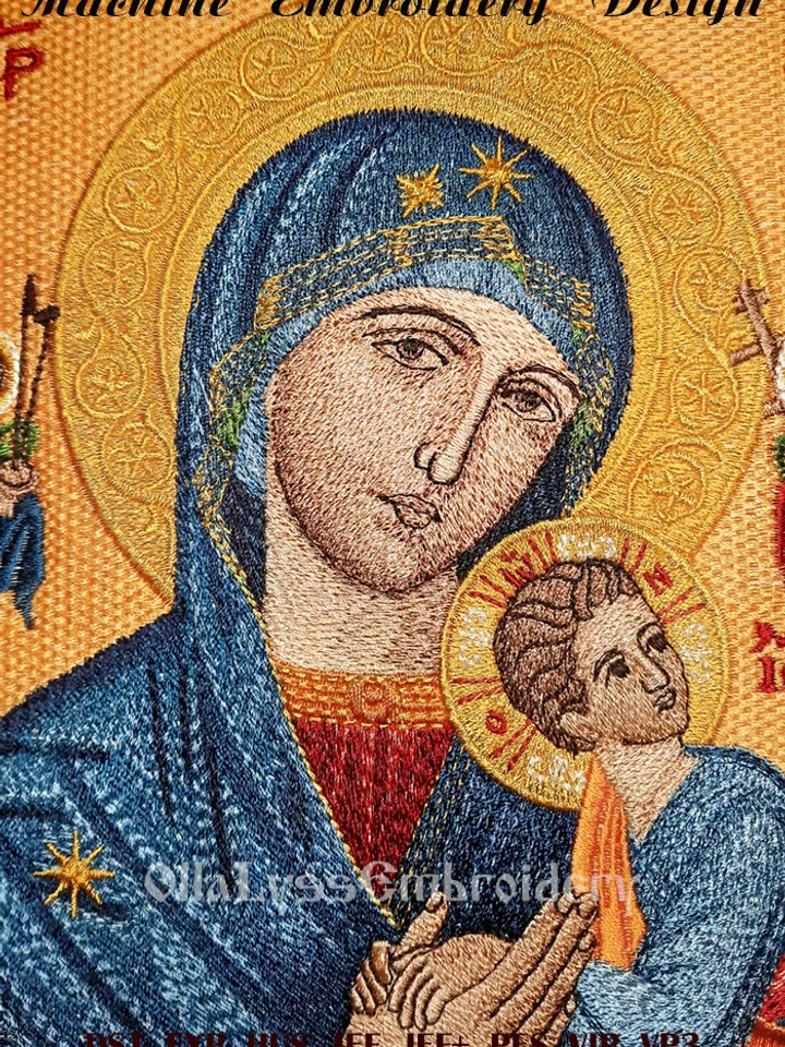 Our Lady of Perpetual Help embroidery design
