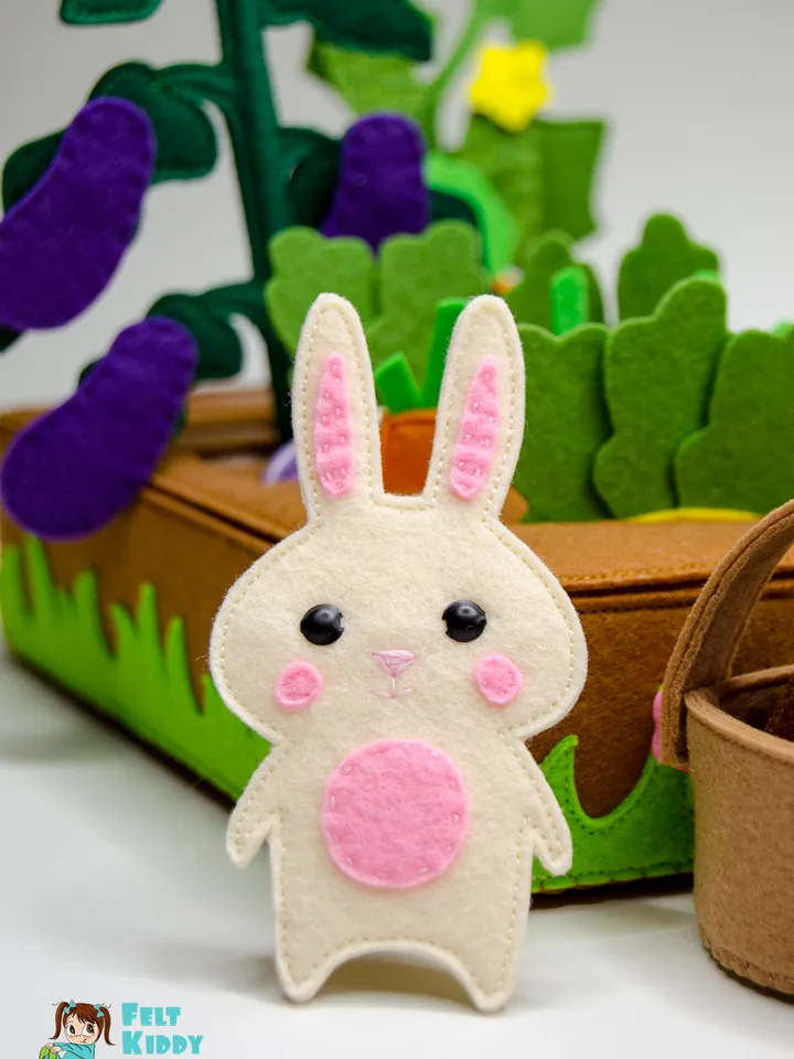 Felt vegetable garden, eco toy, Set 2