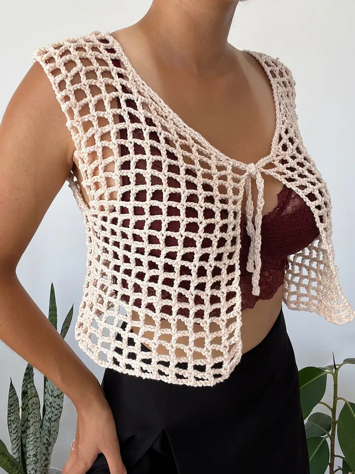 Crochet top, crochet pattern top, beginner crochet top, top crop pattern PDF