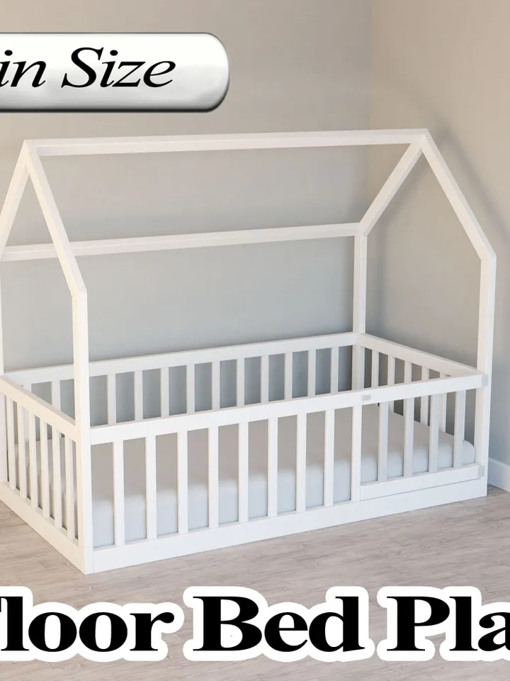 Montessori Floor Bed Plan, Twin Size, DIY, PDF