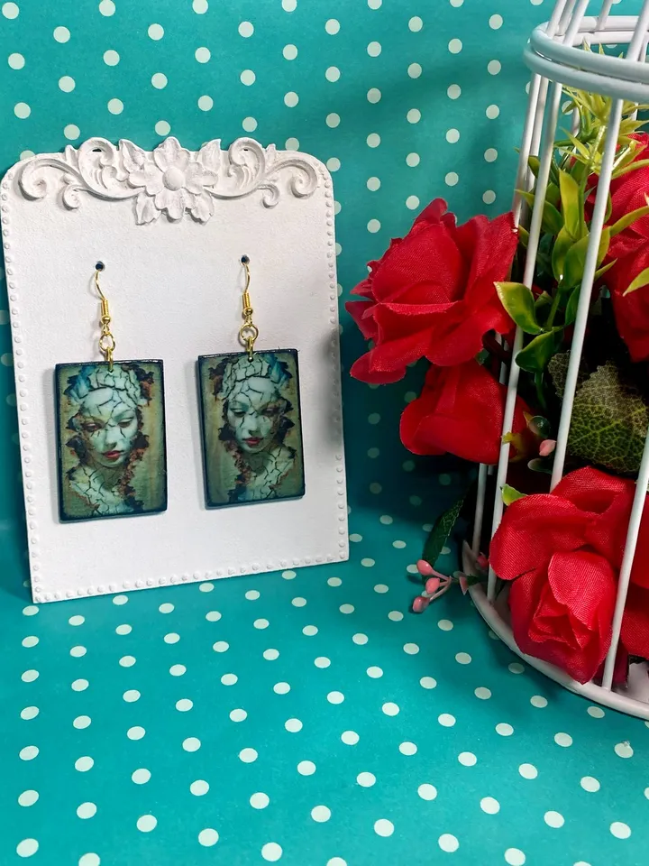 Handmade earrings.Handmade jewelry. Author's design.