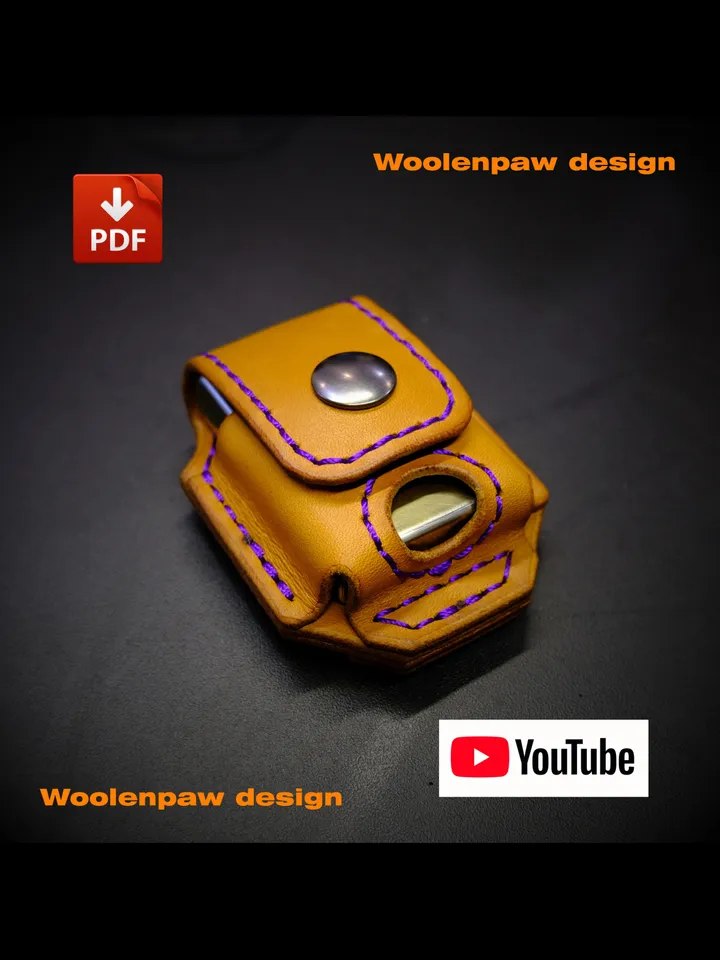 Zippo Case - leather pattern PDF. EDC39