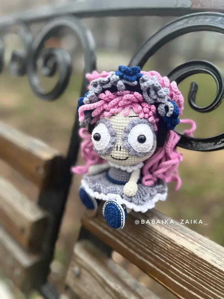 PDF Crochet Pink Muerte Doll Pattern, Halloween Pattern, Crochet Santa Muerte, Doll Crochet Pattern, Skull Doll, Monster Doll Pattern