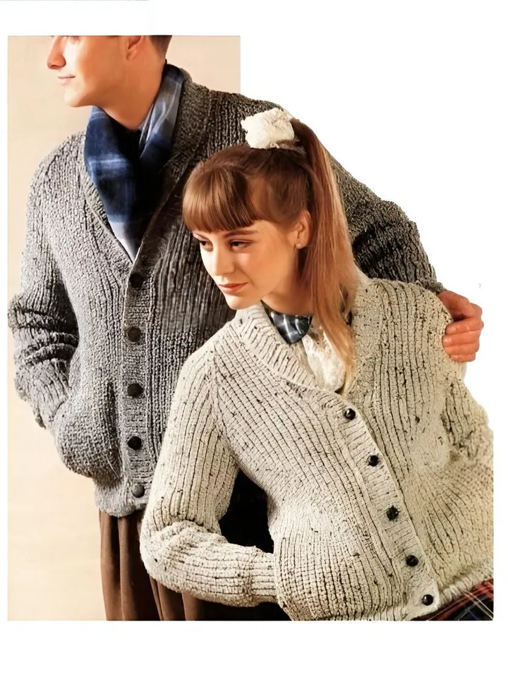 Easy cardigan knitting pattern, ribbed cardigan knitting pattern pdf