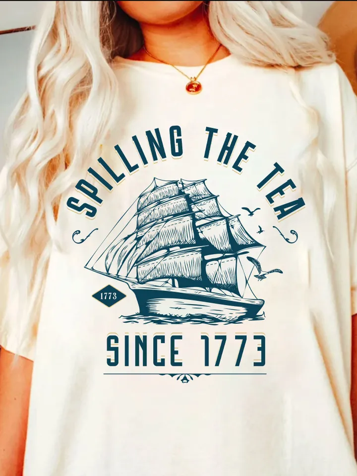 Spilling the Tea Since 1773 Png, America PNG, 4th of July PNG, Digital Download Png, Independence Day png, Retro America, USA png, 1776 png