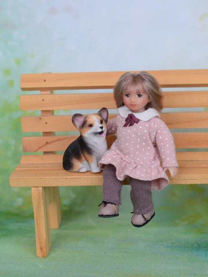 Miniature doll child in 12th scales