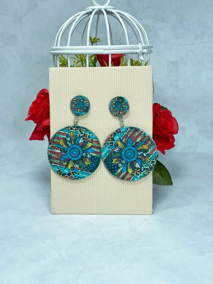 Handmade earrings. Handmade jewelry.Bright, voluminous handmade earrings.