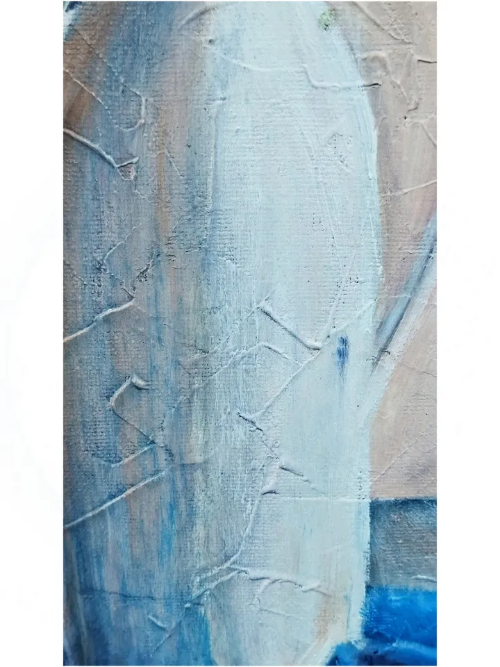 Painting with flowers with oil paints on canvas 60x40cm