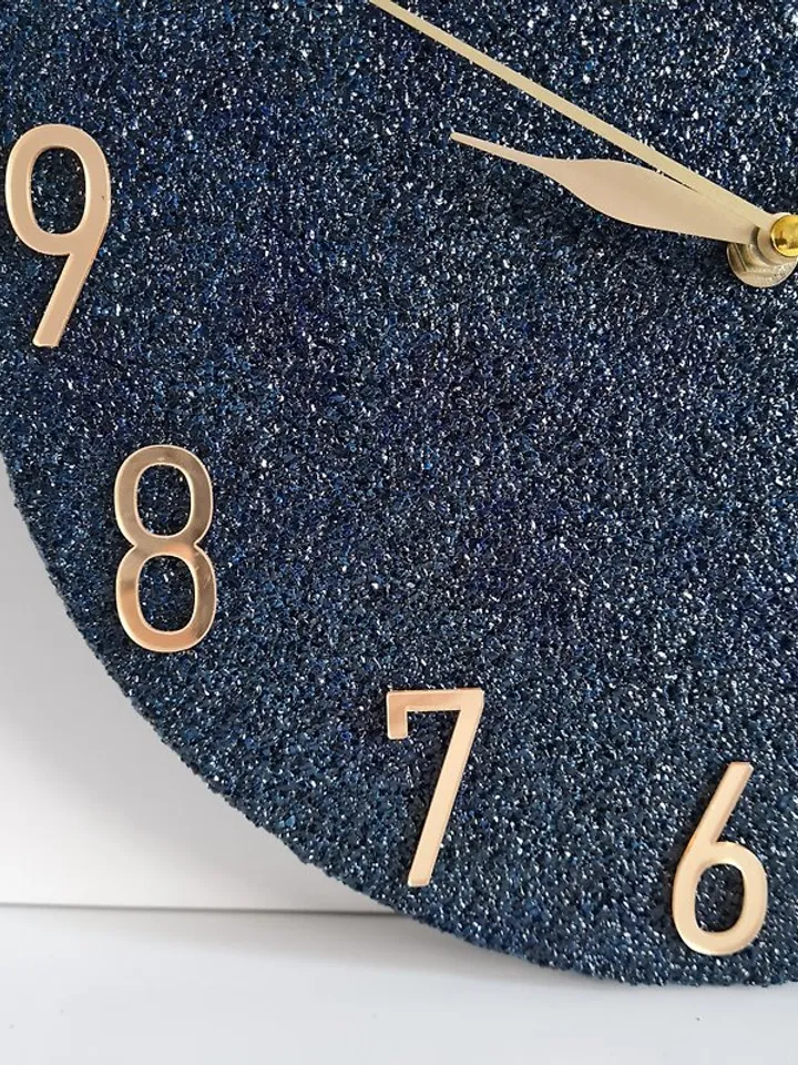 Marble wall clock 30 cm Unique wall clock Silent wall clock Custom wall clock