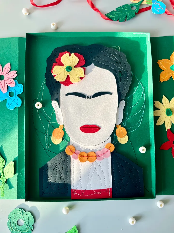 Set famous artists Frida Kahlo
