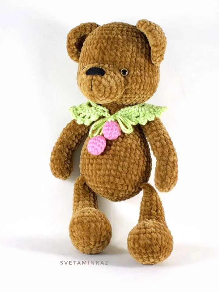 Crochet Teddy Bear Pattern. Amigurumi Plush Animal. Digital Download. PDF.