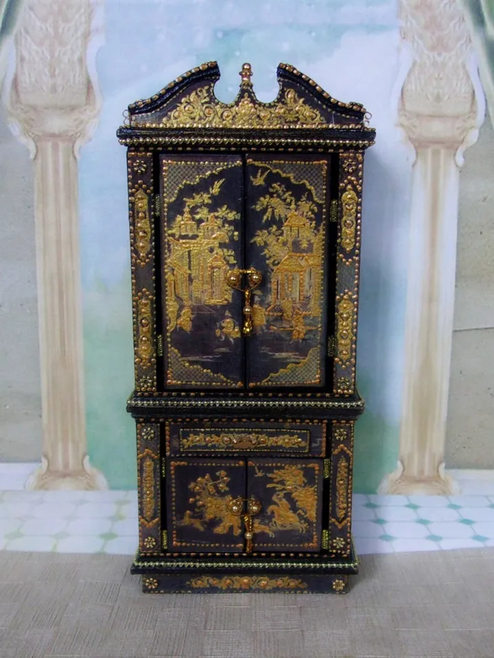 Wardrobe for dollhouse.1:12 scale.