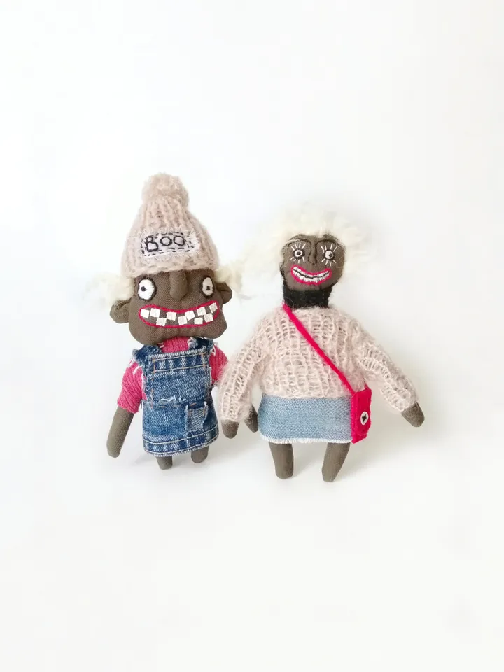 Handmade Creepy Dolls, Weird Fabric Interior Toys, Voodoo Dolls - Unique and Spooky Collectibles, Ugly and One-of-a-Kind. FREE SHIPPING!