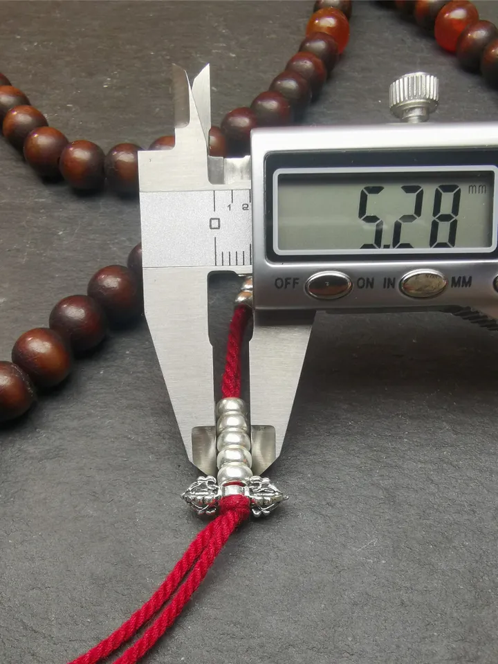 Gandhanra Old Tibetan 108 Prayer Beads,9.6mm Bodhi Root Bead Mala Necklace,39" Length