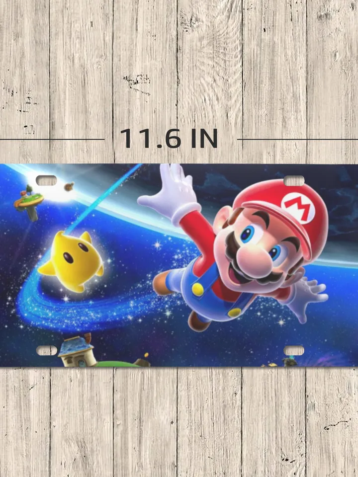 Mario License Plate
