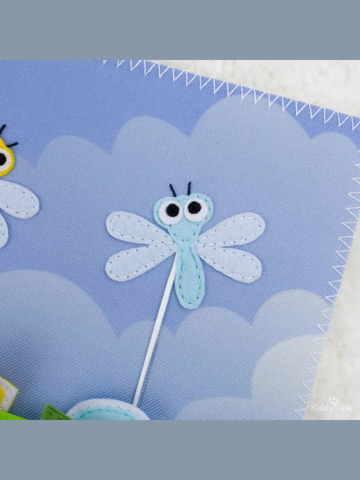 Flowers - Felt Busy Book Page - Sewing Pattern