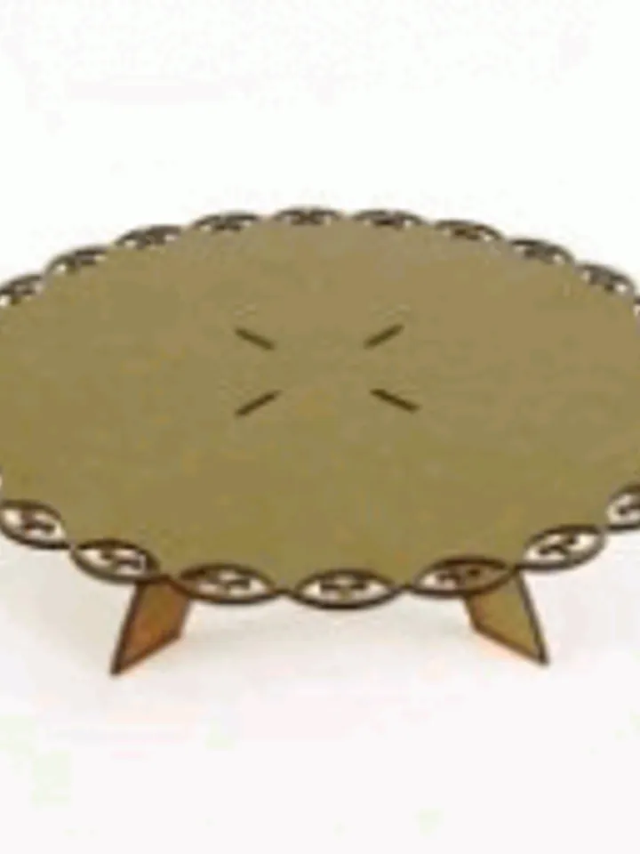 Digital Template Cnc Router Files Cnc Cake Stand Files for Wood Laser Cut Pattern