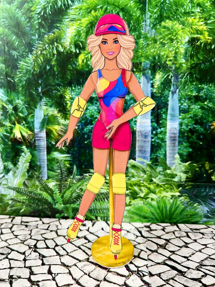 Paper Barbie the movie wardrobe