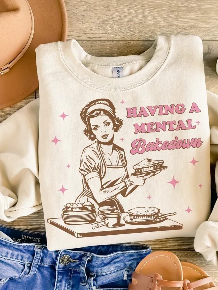 Having a Mental Bake Down SVG,Retro mama png,Sarcastic Mama Design,Sour Dough,Funny Mom Png,Tired Moms Club PNG,Mama Png,Mothers Day Png