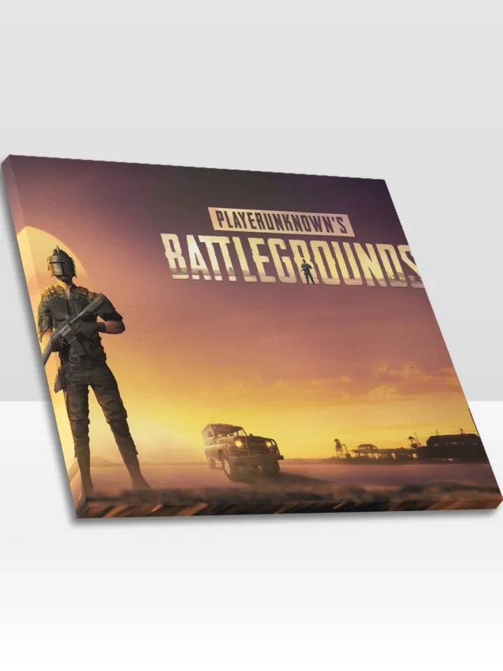 PUBG Frame Canvas Print, Wall Art Home Decor Poster