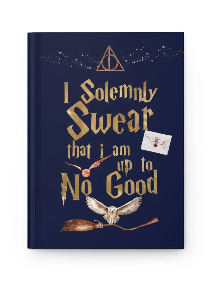 Wizarding World Hardcover Journal, Magic Notebook, Spell Book, Fantasy Diary, Gift, Magic gift Matte Journal