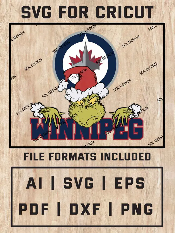 Grinch Winnipeg Jets SVG, NHL Logo SVG Design, NHL Winnipeg Jets SVG, NHL Jets Cricut, Christmas Svg, Grinch svg, Digital Download