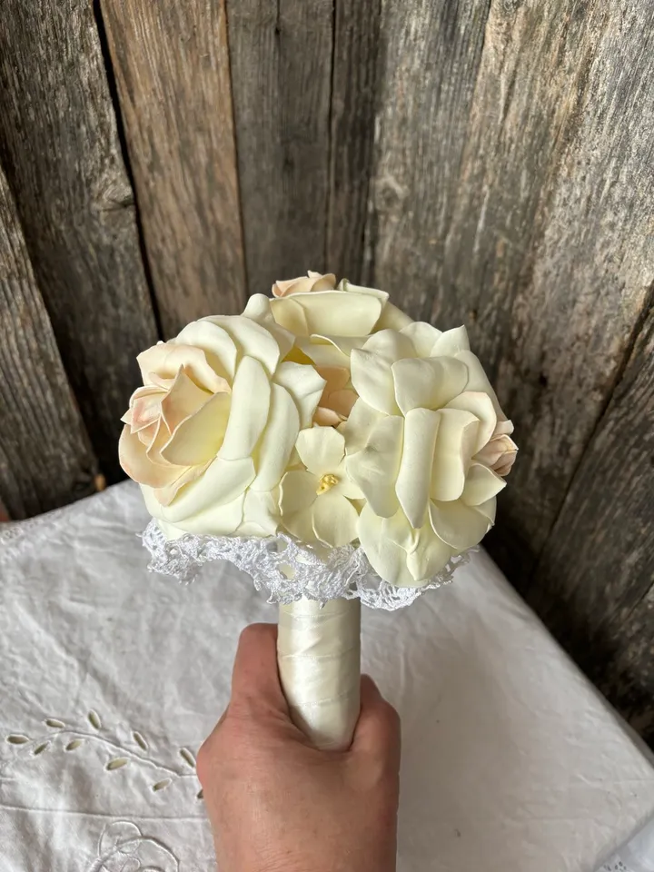 Delicate wedding bouquet double/wedding women's accessories/accessories for wedding/ handmade bouquet double