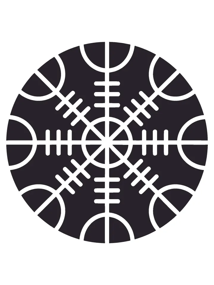 Vegvisir svg, Helm of Awe SVG, Viking Compass svg, Viking Symbol Vector, Viking Runes svg