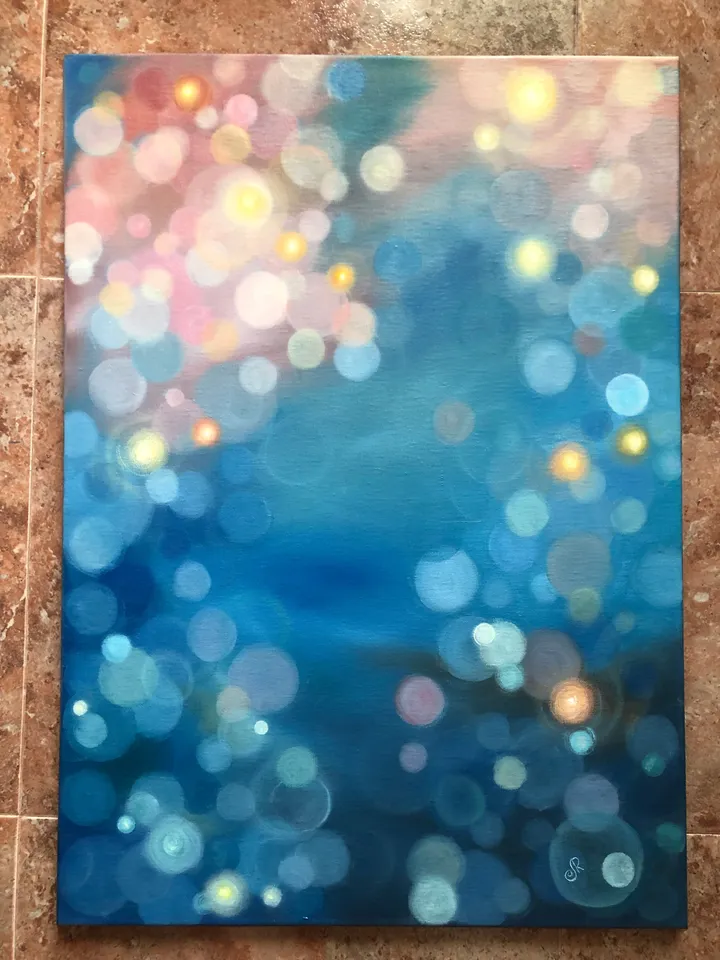 Abstract Original Painting Colorful Wall Art Multicolor Abstract Art Oil Painting Rainbow Painting