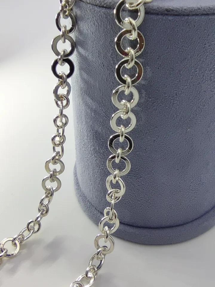 Designer luxury silver chain -