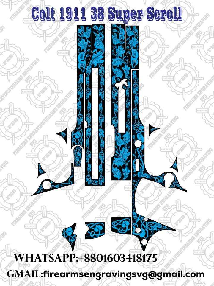 Colt 1911 38 Super Scroll