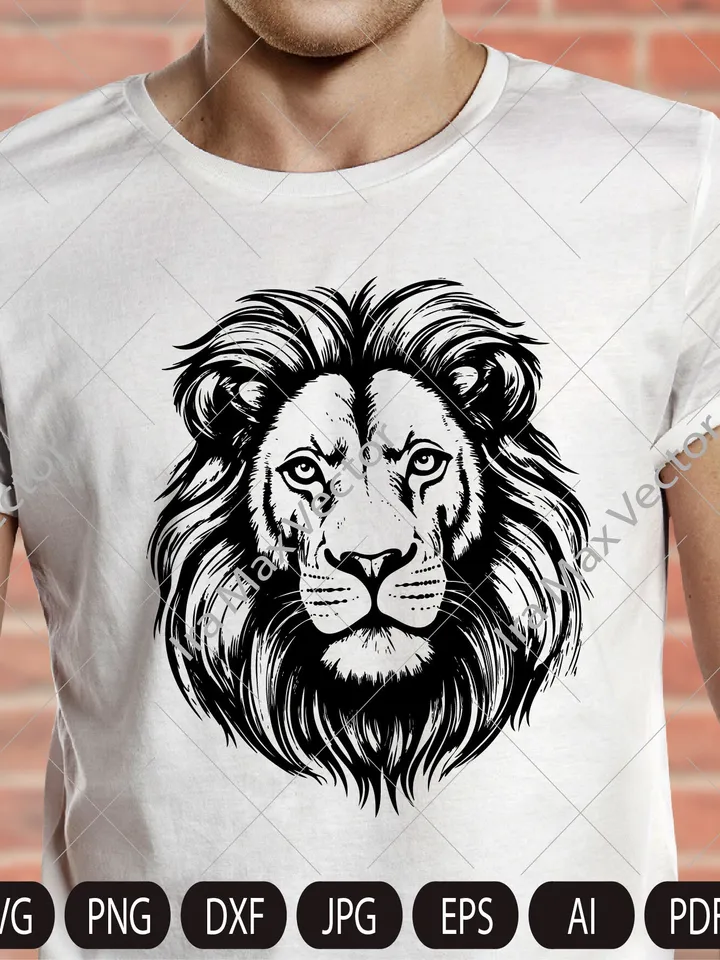 Lion Face svg, Lion Head svg , Lion svg , Lion King svg , Lions Mascot svg , Leo svg ,Lion Head ,Lion Printable, INSTANT DOWNLOAD