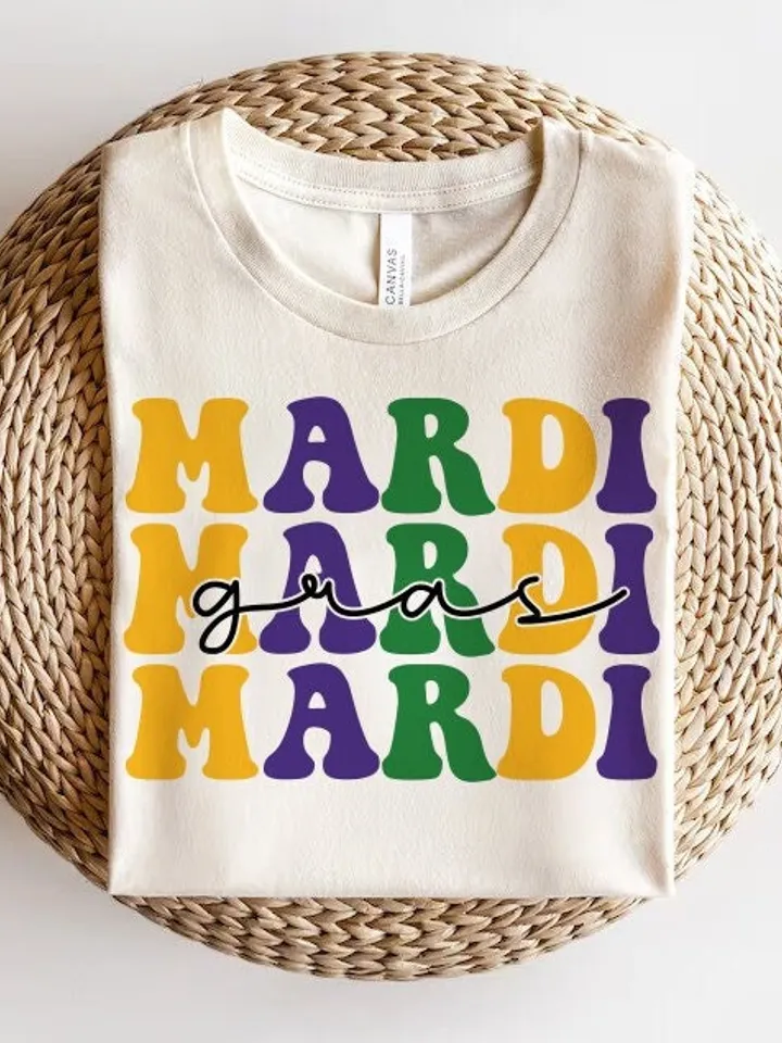 Mardi Gras svg, Mardi Gras carnival svg, Fat Tuesday svg, Mardi Gras cut file svg Retro Mardi Grass Groovy Font Festival Design svg