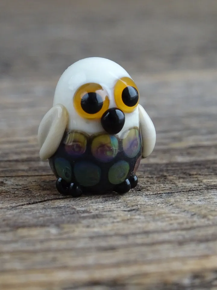 Glass figurines Miniature Owl figurine Tiny owl glass owl gifts graduation gifts Tiny glass animals terrarium figurines Animal figurines
