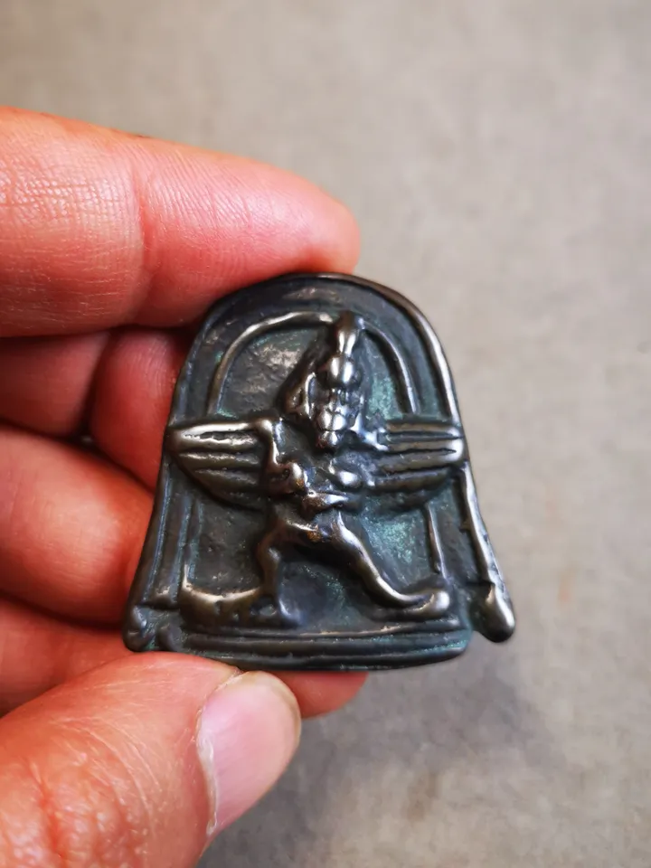Gandhanra Acient Vajrakilaya / Vajrakumara Amulet Badge,Tibetan Buddhism Statue,the Protector and Guide of Gautama Buddha,80 years old
