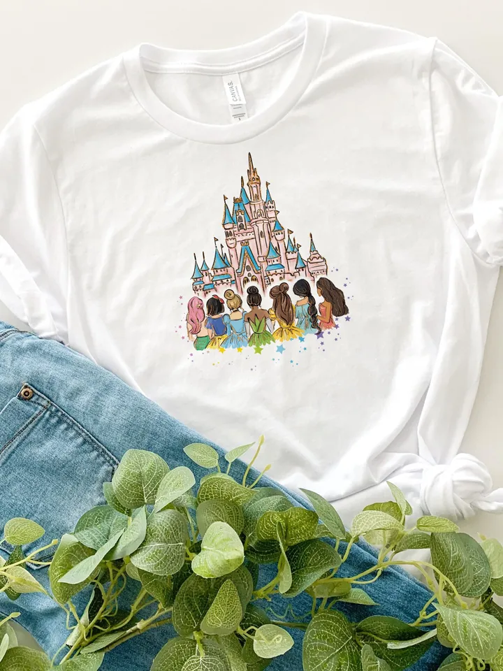 All princess Watercolor Princess PNG, Princess clipart png, Family vacation clipart, Family vacation png, Family trip, All princess design
