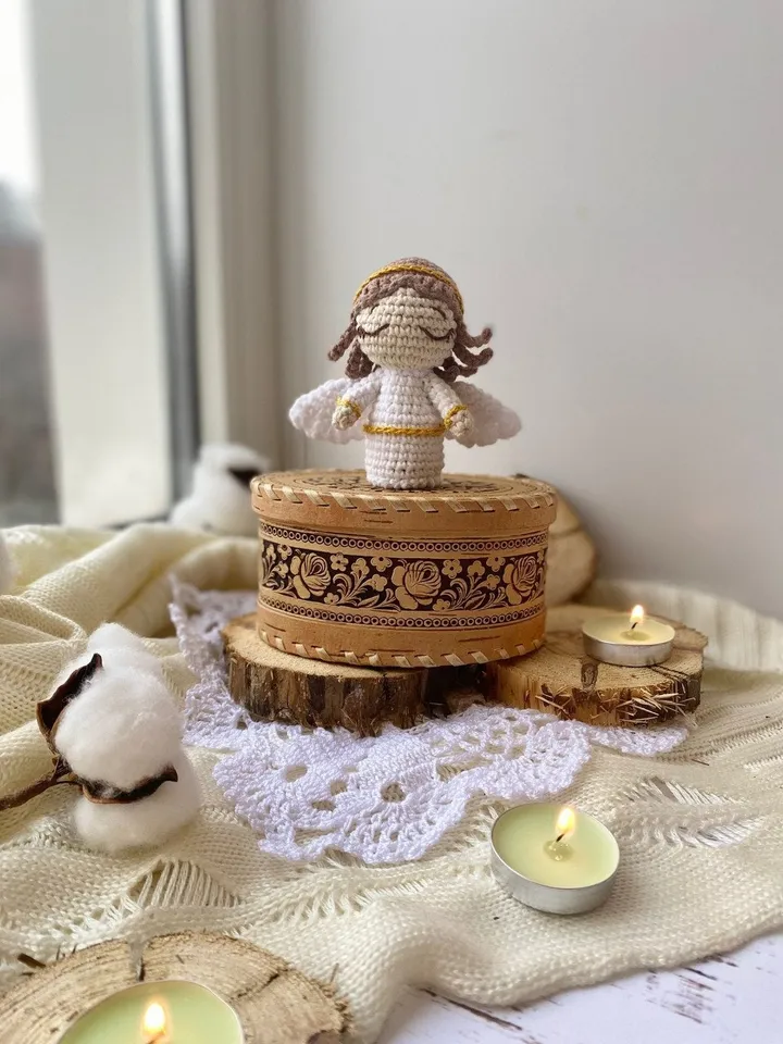 PDF Christmas Angel Crochet Pattern, Amigurumi Angel Pattern, Easter Pattern, Crochet nativity, Angel doll, Amigurumi crochet toys