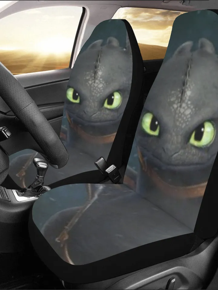 Toothless Car Seat Covers Set of 2 Universal Size