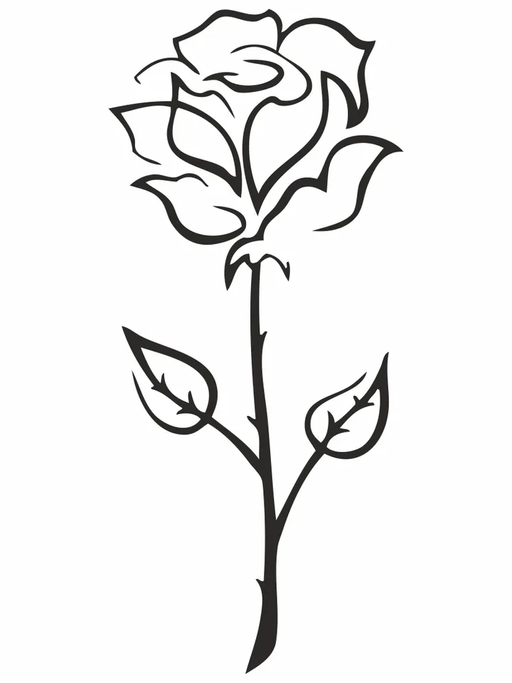 Rose silhouette, Black rose svg, Roses svg, Flower svg, Roses clipart, Roses bundle svg, Roses cut file