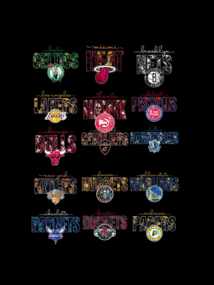 Bundle NBA Skull Halloween PNG, NBA Halloween PNG, NBA Team Halloween PNG, Basketball Halloween PNG